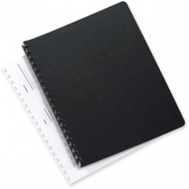 GBC® Linen Weave® Recycled Binding Covers Black 50/pkg