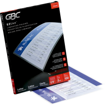 GBC® EZUse™ Thermal Laminating Pouches Letter 3 mil 100/pkg