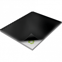 GBC® Recycled Poly Binding Covers Black 25/pkg