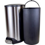 Globe™ Step-On Waste Container with Soft Close Lid 20 L