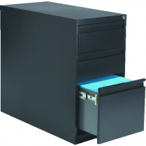 Global® G-Series Pedestal 2-Box/1 File Drawer 19" Deep Black