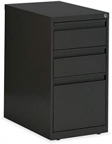 Global® G-Series Pedestal 2-Box/1 File Drawer 23" Deep Black
