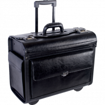Nextech™ Rolling Catalogue Case 15.6" Leather Black