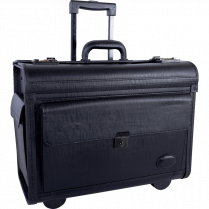 Nextech™ Rolling Catalogue Case 15.6" Vinyl Black
