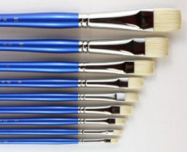 H.J. 10B Finest Hog Bristle Brush - Bright Size 6