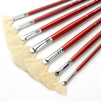 Acrilex 113 Hog Bristle Brush - Fan Size 3