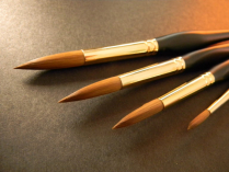 H.J. 172 Watercolour Brush Synthetic Kolinsky Round Size 1