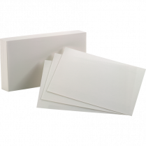 Oxford® White Index Cards 5" x 8" 100/pkg