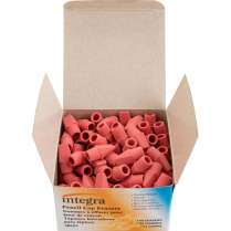 Integra Pink Pencil Cap Erasers 144/box