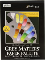 Jack Richeson Grey Matters Paper Palette Pad 9" x 12" 50sheets