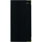 Letts Classic Slim Weekly Planner 3-1/4" x 6-5/8" Black