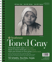 Strathmore Toned Gray Sketch Book 9" x 12"