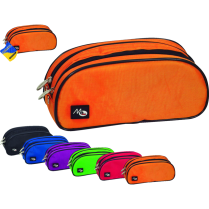 Merangue CARRYALL™ Double Zipper Oblong Pencil Case Assorted Colours
