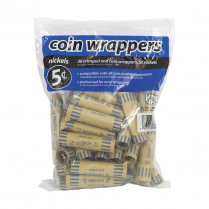 Merangue The Coin-Tainer® Coin Wrappers 5¢ 36/pkg