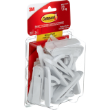 Command™ Adhesive Medium Mounting Hooks White 20/pkg