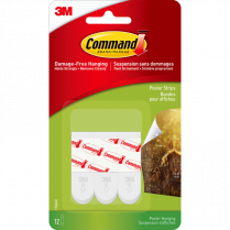 Command™ Adhesive Poster Strips 12/pkg