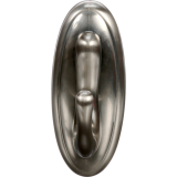 Command™ Decorative Adhesive Hook, Large, Brushed Nickel
