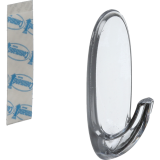 Command™ Adhesive Medium Mounting Hooks Clear 6/pkg