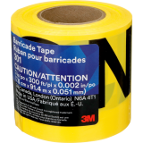 Scotch® Barricade Tape Caution 3" English Yellow