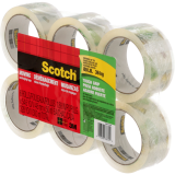 Scotch® Tough Grip Moving Packaging Tape 48 mm x 50 m Clear 6/pkg