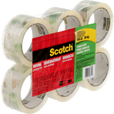 Scotch® Tough Grip Moving Packaging Tape 48 mm x 50 m Clear 6/pkg