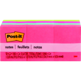 Post-it® Notes 1-1/2" x 2" Poptimistic 12/pkg