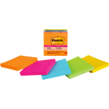 Post-it® Super Sticky Notes 3" x 3" Energy Boost 5/pkg