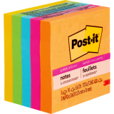 Post-it® Super Sticky Notes 3" x 3" Energy Boost 5/pkg