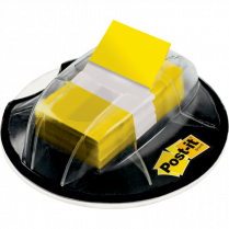 Post-it® Desk Grip Flag Dispenser 1" 200 flags per dispenser Yellow