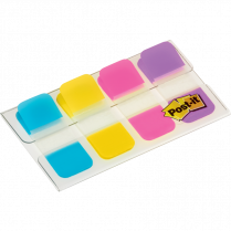 Post-it® Tabs 5/8" Blue, Yellow, Pink, Purple 4/pkg