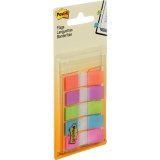 Post-it® Flags 1/2" 20 flags per pad Assorted Bright Colours 5 pads/pkg