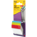 Post-it® Filing Tabs Angled 2" x 1-1/2" Primary Colours 6 tabs per pad 4 pads/pkg
