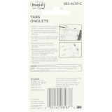 Post-it® Filing Tabs 2" x 1-1/2" 6 tabs per pad Primary Colours 4 pads/pkg