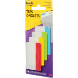 Post-it® Filing Tabs 2" x 1-1/2" 6 tabs per pad Primary Colours 4 pads/pkg