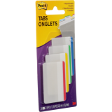 Post-it® Filing Tabs Flat 2" x 1-1/2" Assorted 6 tabs/pad 4 pads/pkg
