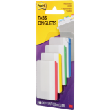 Post-it® Filing Tabs Flat 2" x 1-1/2" Assorted 6 tabs/pad 4 pads/pkg