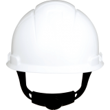 3M™ Non-Vented Ratchet Hard Hat White