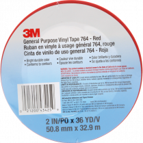 3M™ 764 Vinyl Tape 2" Red