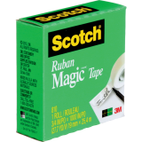 Scotch® Magic™ Invisible Tape Refill 3/4" (19mm x 25.4m) Clear 4/pkg