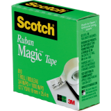 Scotch® Magic™ Invisible Tape Refill 3/4" (19mm x 25.4m) Clear 4/pkg