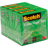Scotch® Magic™ Invisible Tape Refill 3/4" (19mm x 25.4m) Clear 4/pkg