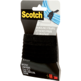 Scotch® Bundling Straps 8" x 1/2" Black 6/pkg