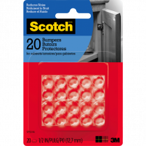 Scotch™ Self-Stick Rubber Pads 1/2" 20/pkg