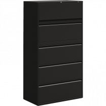 Offices to Go® Lateral File Cabinet 5-Drawer Black