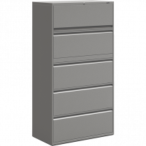Offices to Go® Lateral File Cabinet 5-Drawer Grey