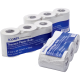 Iconex™ Paper Rolls Thermal 2-1/4" x 1-7/8" (85'L) 3 rolls/pkg