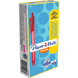 Paper Mate® InkJoy® 100 RT Retractable Ball Point Pen Medium Point Red 12/box