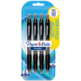 Paper Mate® Profile® Retractable Ball Point Pens Super Bold Point Black 4/pkg