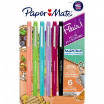 Paper Mate® Flair® Scented Markers Assorted Colours 6/pkg