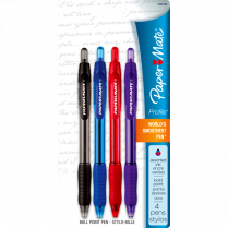 Paper Mate® Profile® Retractable Ball Point Pens Super Bold Assorted Colours 4/pkg